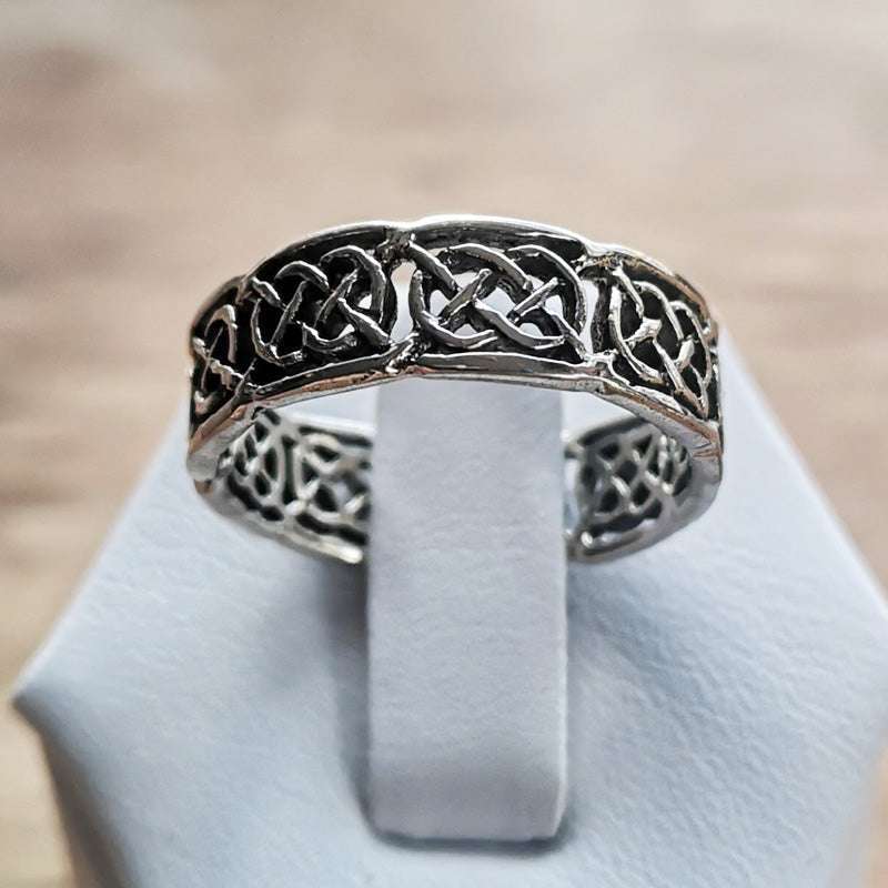 Celtic Origins Sterling silver celtic weave ring