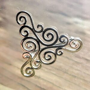 Newgrange Spiral Triskele Brooch