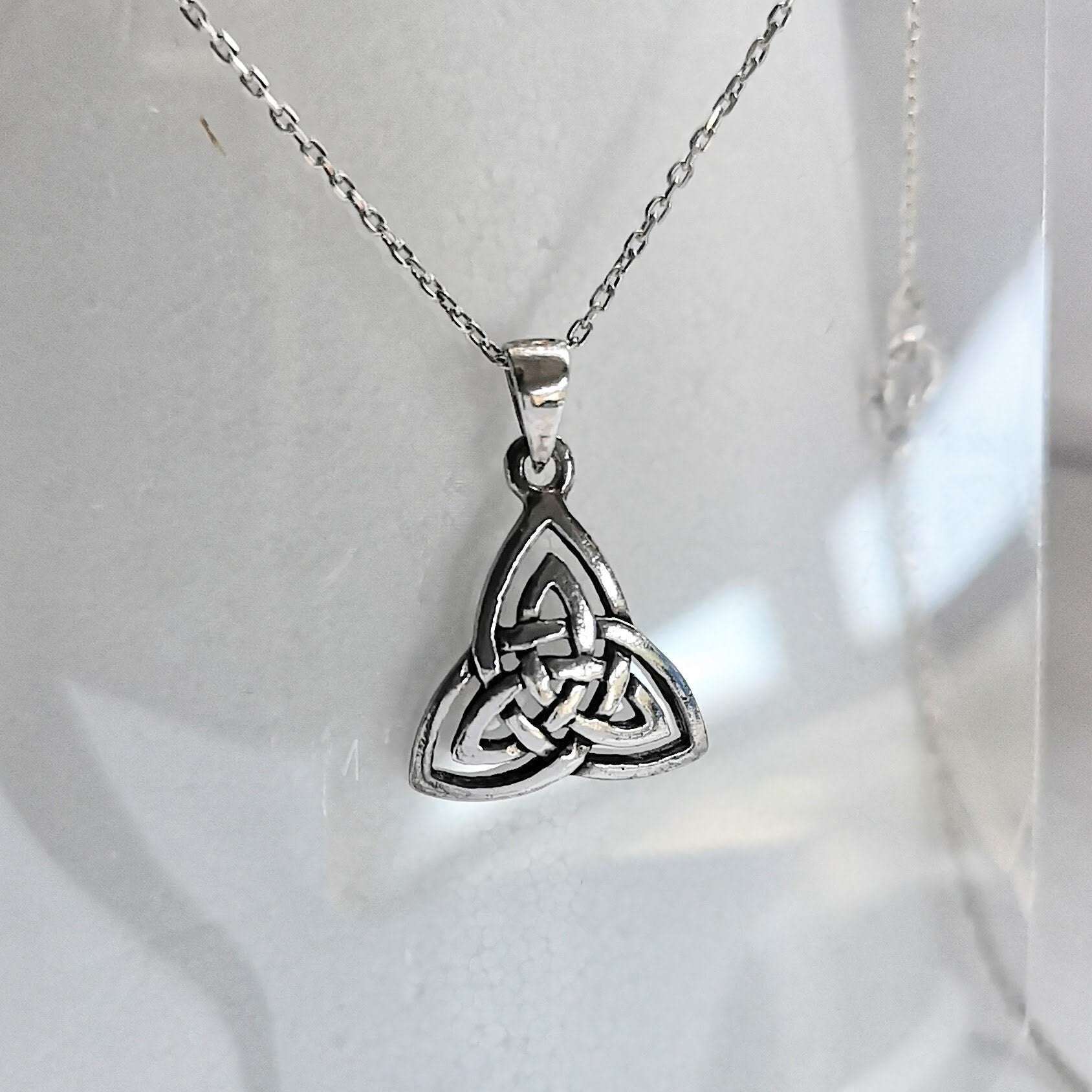 Trinity Knot Sterling Silver Trinity Knot Weave Pendant