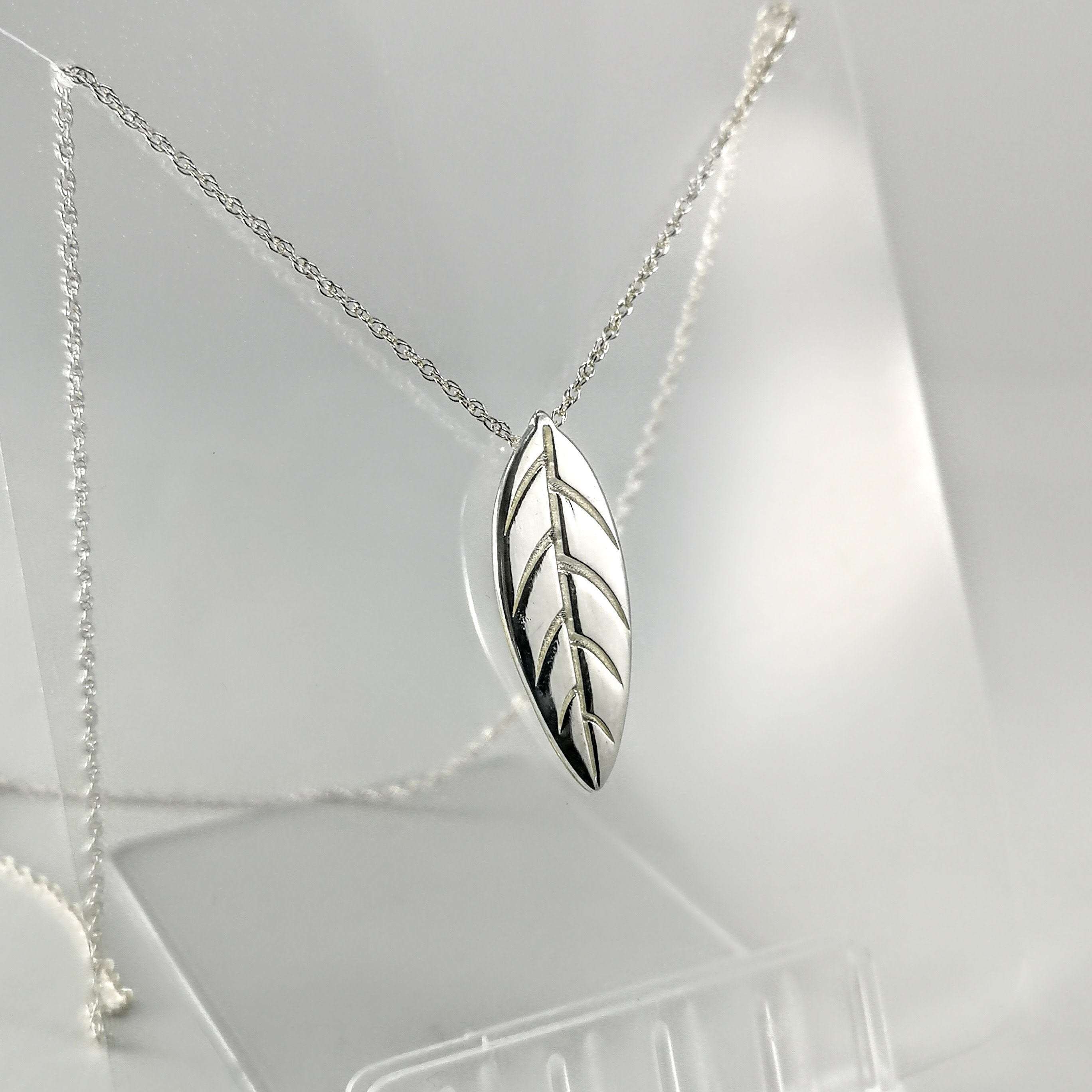 Organics Collection Sterling Silver Leaf Pendant