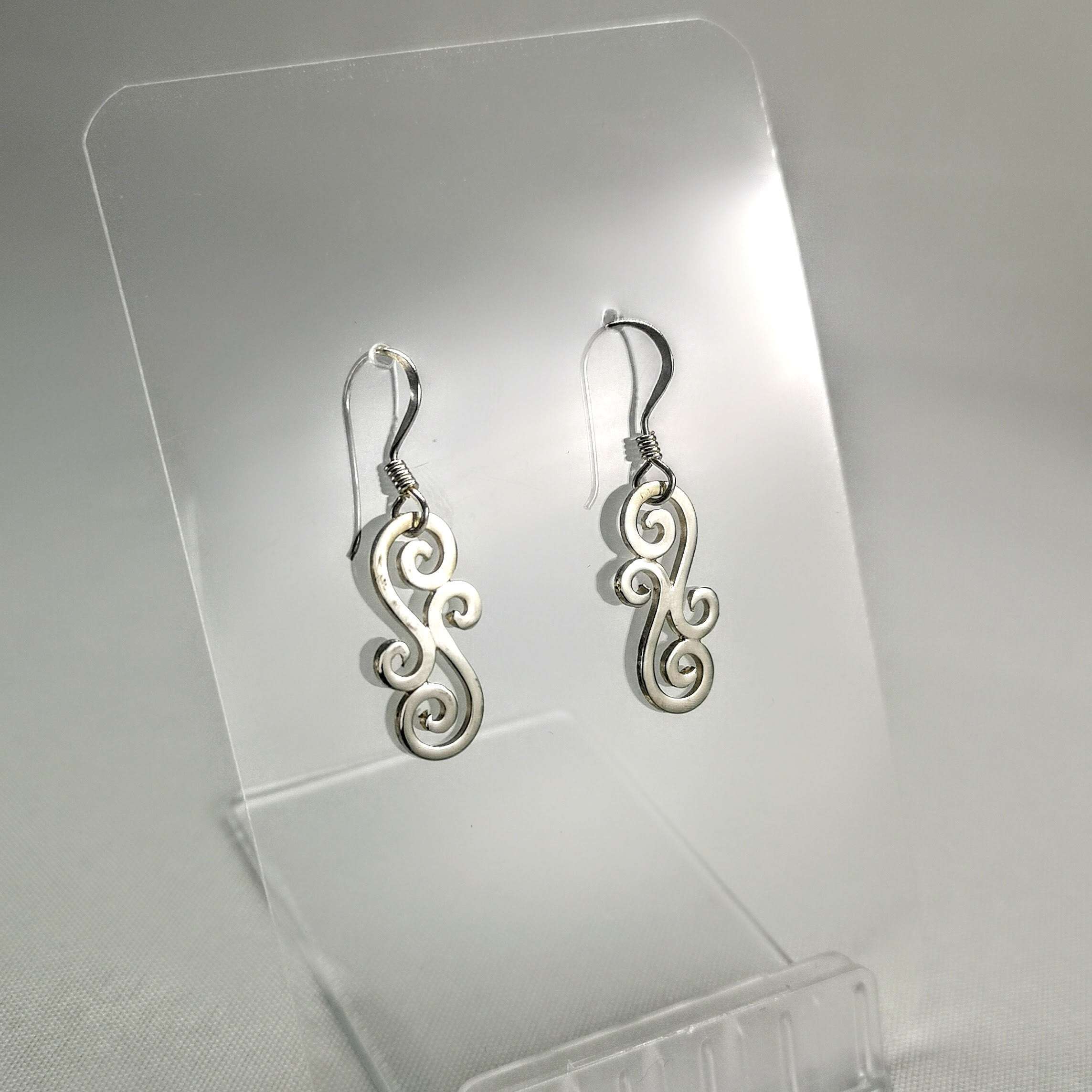 Newgrange Spiral Drop Earrings