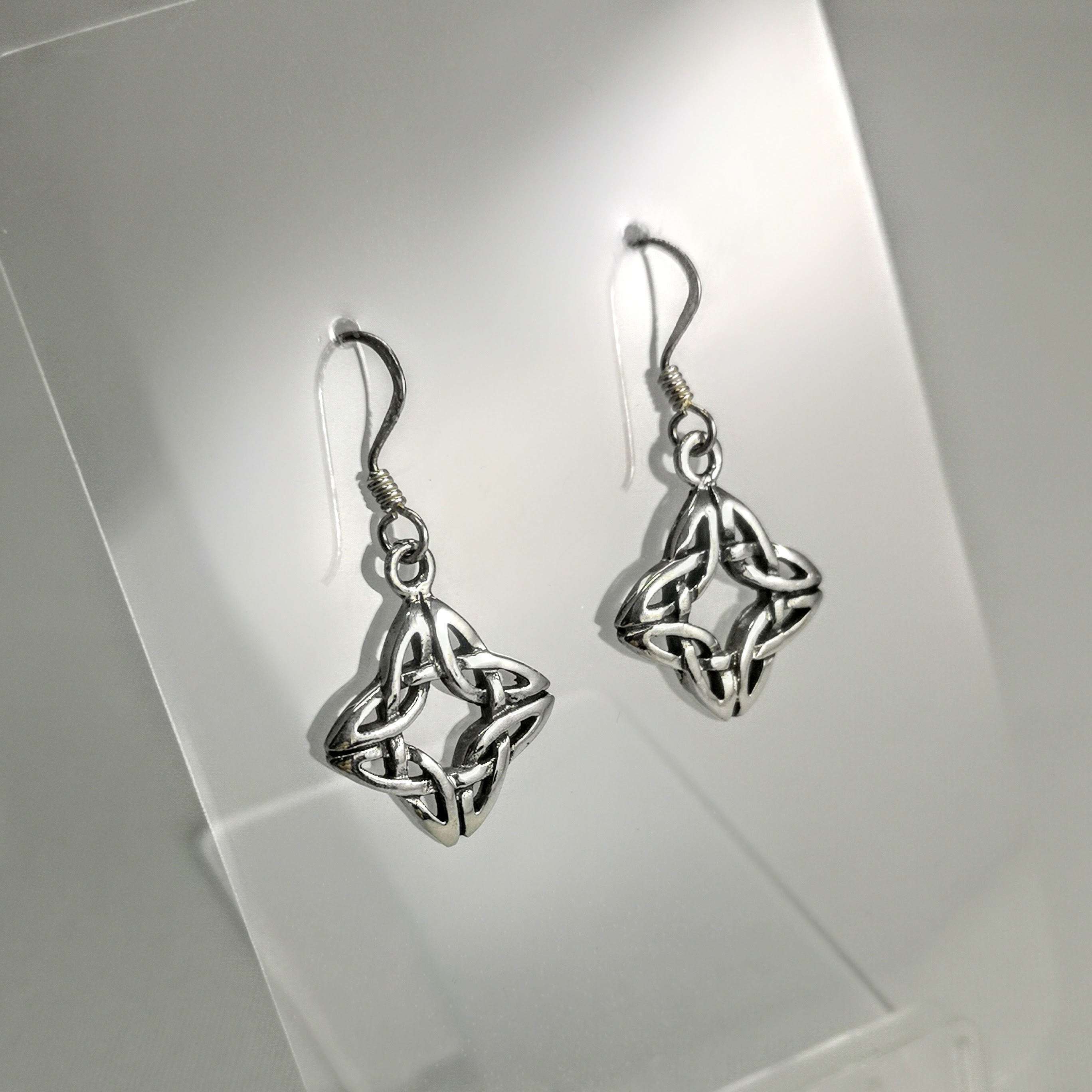 Celtic Origins Sterling silver drop earrings