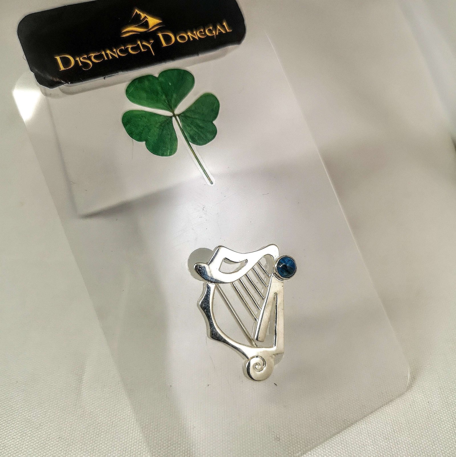 Traditional Irish Harp Brooch